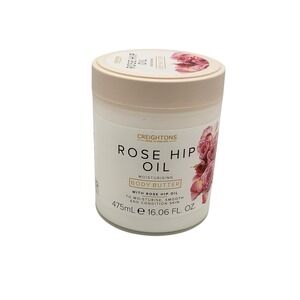Creightons Rose Hip‎ Oil Body Butter Moisturizing Skin Cream 16.06 fl oz